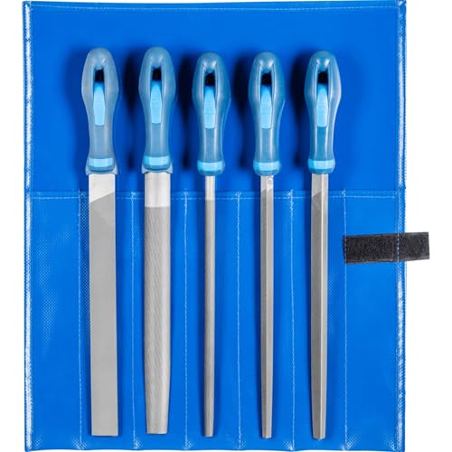 PFERD 5pc 10" Machinists File Set, Second Cut, American Pattern (Pack of 1) - size: 10 Inch