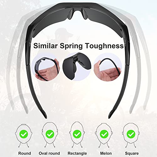 Safety Glasses for Men, Anti Scratch & UV Protection Work Glasses - color: 6pack-dark Grey