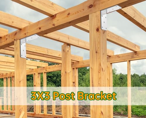 (8PCS) Heavy Duty L Brackets 5x5x2.5 for Wood,Metal Shelf Brackets,90 Degree Corner Bracket,Large Right Angle Bracket, Pergola Brackets Silver - size: 5x5x2.5” (8 Pack)