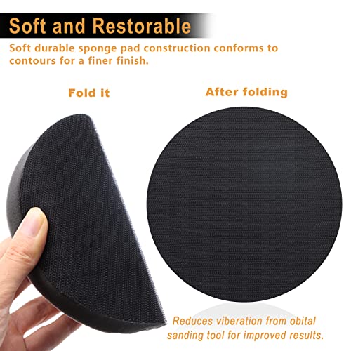 3 Pack 6 Inch Interface Pads - Foam Sanding Pads for Orbital Sander - size: 6 inch - 3 Pack