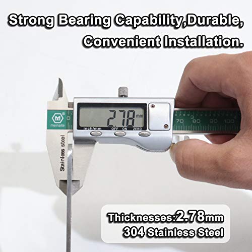 4 Pcs 9.7" Stainless Steel Flat Brackets, Mending Plates with 32PCS Screws