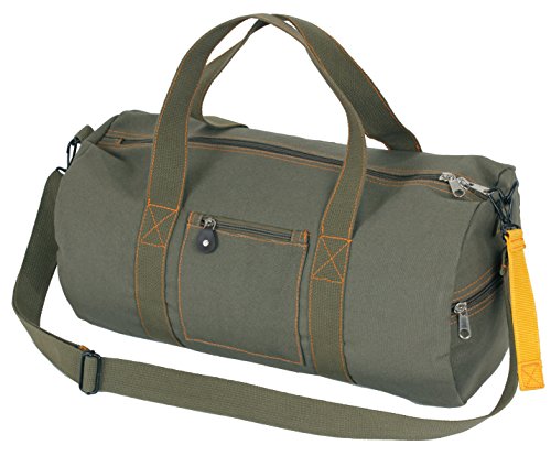 Rothco Canvas Equipment Bag, Heavyweight Cotton Carryall - color: Olive Drab, size: 19 Inches