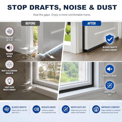 Storystore Self Adhesive Foam Weather Stripping, 1"x 1"x 13FT Door Seal - size: 1In x 1In x 13Ft