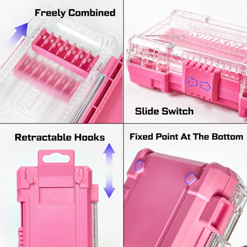 Geinxurn 70Pieces Impact Screwdriver Bits Set, Magnetic S2 Steel 1”/2”3”Phillips/Square/Torx/Slotted/Hex/Pozi Bits Tips and Impact Bit Holder with Red Storage Box Case - style: STKB070