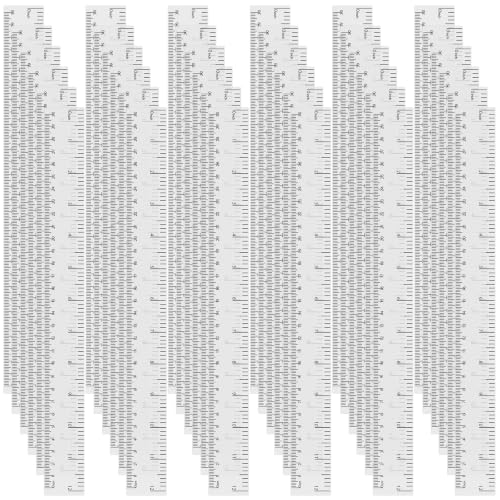 36 Pack 12" Clear White Plastic Rulers, Back to School Measuring Supplies - color: White