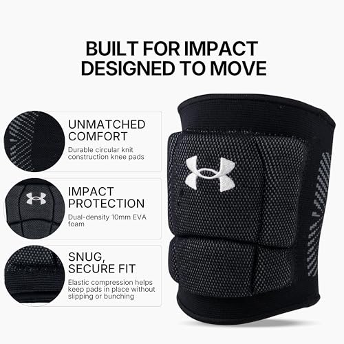 Under Armour Volleyball Knee Pads, Set of 2 - color: Black, size: Small