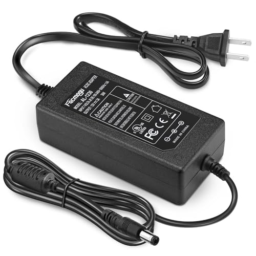Facmogu DC 12V 3A Power Adapter, 100-240V AC to DC 12 Volt Power Supply - size: 12V 3A (2 Prong Plug)