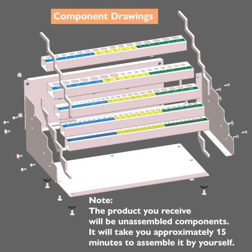 118-Hole 3-in-1 Drill Bit Index,Empty Drill Bit Organizer Holder/Case - style: 3-in-1 Drill Bit Index