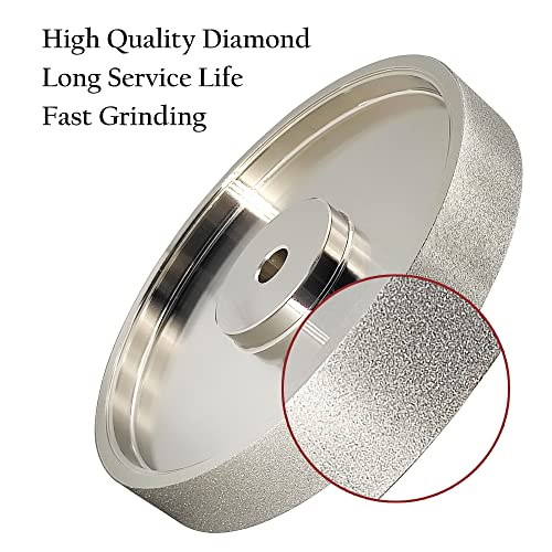 CBN Grinding Wheel 6 Inch 320 Grit, 1/2" Arbor, for Bench Grinders - size: 320 Grit