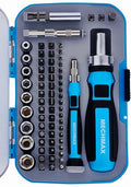 MECHMAX 68-Piece Ratcheting Screwdriver Set with Bits & Sockets