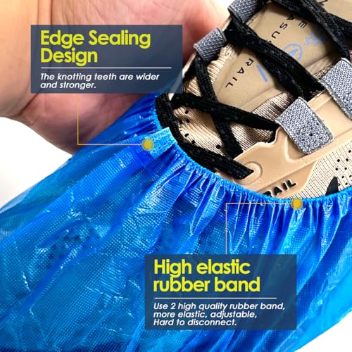 Ogunuoki Pack of 100 Shoe Booties Covers Disposable Non-slip for Guest
