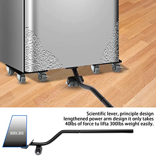 Furniture Movers with Wheels & Furniture Lifter Set, Easy to Moving Heavy Furniture, for Moving Heavy Furniture, Refrigerator, Sofa, Cabinet360° Rotation Wheels Double Bearing Roller Mute - size: Big