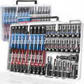 41-Piece Premium 1/4" Drive Magnetic Impact Nut Driver Set Metric & SAE Standard & Deep with Socket Adapters, 2-in-1 Ratchet Wrench, Wing Nut Driver, Universal Sockets, Quick Release Bit Holder - style: Pro Multi-Use Kit