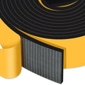 Foam Weather Strip for Wide Medium Gap Sealing, Block Draft, 2x1/4in - color: Black, size: 2 In x 1/4 In x 13Ft