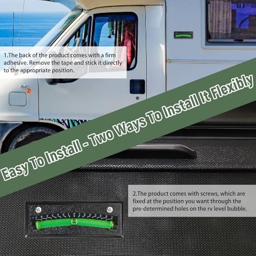 RV Bubble Level, 2 Pack, For Trailer Leveling Bubble,Indicator For Camper