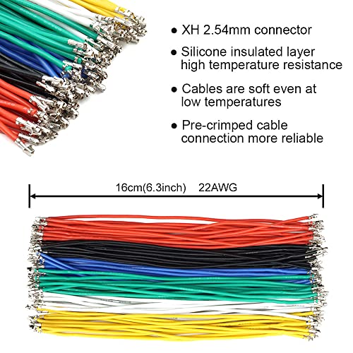 XH 2.54mm Connector Kit with pre-Crimped Cable Wire 2/3/4/5/6/7/8/9/10 Pin Housing JST Adapter Cable Compatible with JST-XH Connector - style: Connector