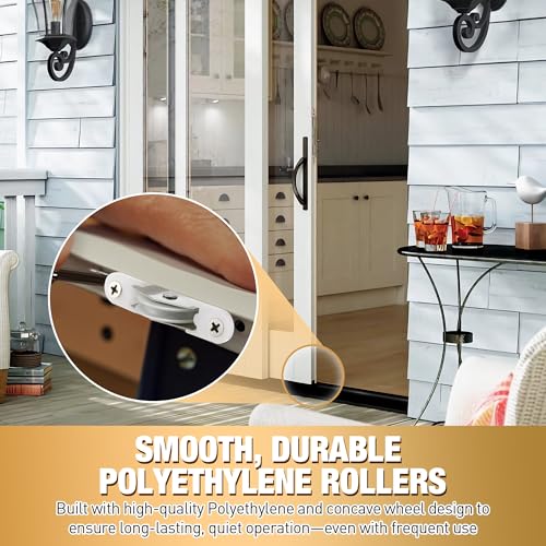 4 Pack Sliding Screen Door Rollers Compatible with Andersen