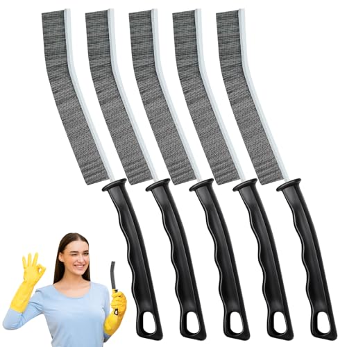 Crevice Cleaning Brush,New Multifunctional Gap Cleaning Brush Tool,Thin Scrub Brush Hard-Bristled Gap Scrub Brush for Bathroom Kitchen Tiles Window Door Slots(5pcs)
