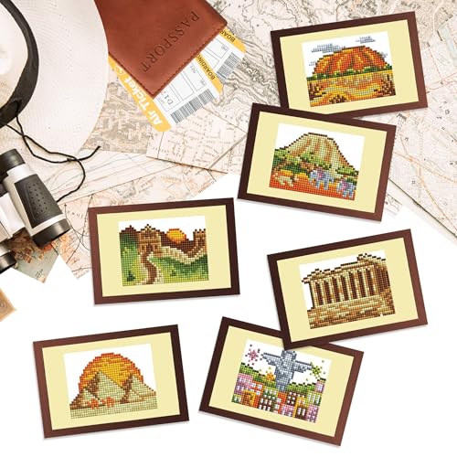 DIAMOND ART CLUB Mini Dazzles - Around the World Part 2 Diamond Art Kits - color: Around the World Part 2