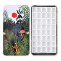 qianshan 40Pcs Empty Half Pans Watercolor Tin Palette with Magnetic Stripe - color: Jungle