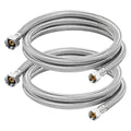 60" Faucet Supply Line, 3/8 inch Comp x 1/2 inch FIP Faucet Connector, Braided Stainless Steel Faucet Hose for Bathroom Sink and Kitchen, Leak-Resistant cUPC Certified Water Supply Line, 2 Pack - size: 60inch