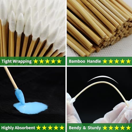 1700PCS gun cleaning supplies—1500PCS Gun Cleaning Patches +200PCS Gun Cleaning swabs,2"x2"Lint Free Gun Cleaning Rags,6"Long Cotton swabs for 9mm and All Caliber of Firearms.Gun Cleaning Kit - color: 1500Patches + 500Pointed Swabs