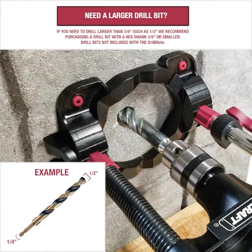 Milescraft DrillMate Portable Drill Guide Adjustable Precision Drilling Jig