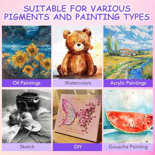 ESRICH Stretched Canvas for Painting, 12 Pack 4x4, 4x6, 8x10, 11x14(3 of Each) Canvas Set, Multi-Size Blank Canvases for Painting, Primed Paint Canvas for Kids, Adults, Beginners, Artists. - size: 4x4in,4x6in,8x10in,11x14in