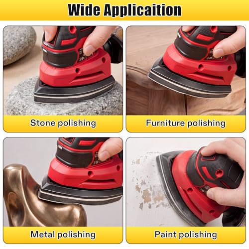 5 Pcs 5 Holes Foam Sanding Pads - color: Black and White, size: 5 Holes