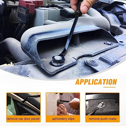 GOOACC 5 PCS Nylon Auto Trim Removal Tool Kit No-Scratch - color: Black, size: 5Pcs