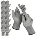 ACKTRA Level 5 Cut Resistant Safety WORK GLOVES, 12 pairs - size: X-Large (Pack of 12), style: Polyurethane Coating