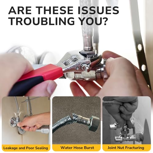 30" Faucet Supply Line, 3/8 inch Comp x 1/2 inch FIP Faucet Connector, Braided Stainless Steel Faucet Hose for Bathroom Sink and Kitchen, Leak-Resistant cUPC Certified Water Supply Line, 2 Pack - size: 30inch