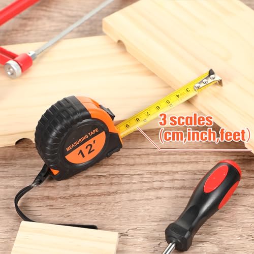 Copkim 50 Pieces 12 Ft Tape Measure Retractable Bulk,Orange - color: Orange