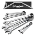 DURATECH 8-Piece Ratcheting Wrench Set, SAE, 5/16" to 3/4" - size: Set（5/16" to 3/4"）