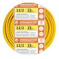 Energeaster Solid Indoor 12/2 W/G NMB Cable 15ft, Electrical Wire, Yellow - size: 15FT, style: 2x12AWG-Yellow
