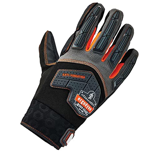 Ergodyne ProFlex 9015F(x) Anti-Vibration Work Gloves, Certified, Large, Black - size: Large (Pack of 1)