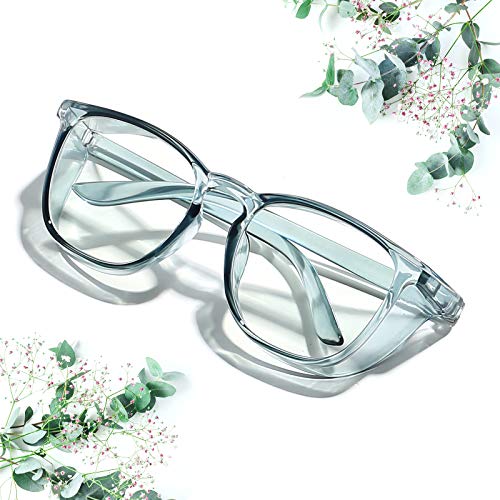 Safety Glasses Goggles for Women Girls Anti Fog Protective Eyewear Glasses - color: 1 Pack: Blue