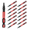 Geinxurn 15 Pieces T7 Impact Tough Magnetic Screwdriver Bit Set, 2 In. #7 Torx Head power Bit Set, S2 Alloy Steel T7 Star Bit - size: 2"-15PCS, style: T7