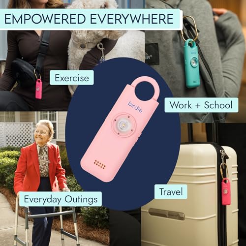 She’s Birdie 3.0 New Version – The Original Personal Safety Alarm for Women by Women–Loud Siren, Flash Light and Rechargeable Battery in a Variety of Colors (Metallic Indigo Blue) - color: Metallic Indigo Blue