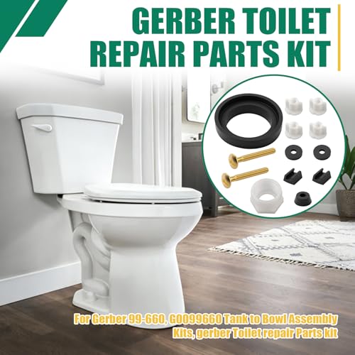99-660 Tank to Bowl Bolt & Gasket Kit for Gerber Toilets