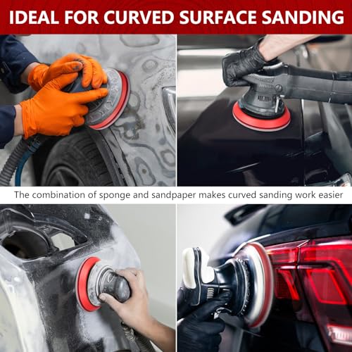 Shinboc 12 PCS 6 Inch Sanding Sponge 800 Grit, Bowling Ball Sanding Pads - color: 800grit, size: 6 Inch 12Pcs