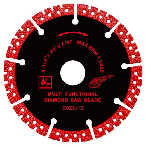 FOXBC 4-1/2 inch Diamond Blades, Multi-Purpose Metal Cutting Wheel - 3 Pack