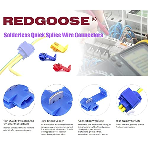 120PCS Solderless Quick Splice Wire Connectors, 22-10 AWG Electrical Wire Connector,Terminals Assortment Kit - style: Kit-120(In box)