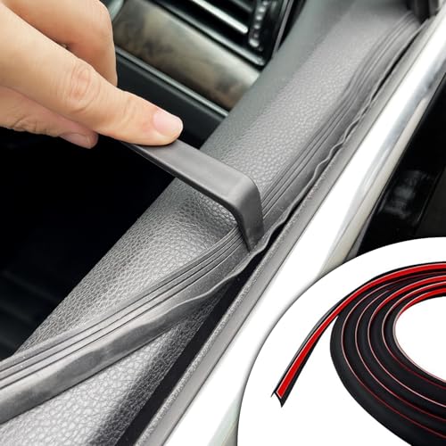 Black V-Shaped Rubber Car Window Seal Weather Stripping, 13.12ft x 0.6in, Silent & Dustproof, For Cars, Trucks, SUVs