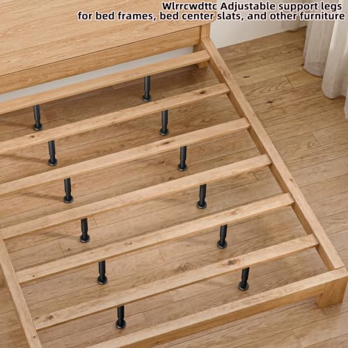 Wlrrcwdttc 4 Pcs Metal Adjustable Furniture Legs 3.15-4.72 inch, Adjustable Cabinet Legs for Sofa/Bed/Chair/Couch/Dresser/Table,Heavy Duty Bed Replacement Support Legs for Bed Frame/Bed Center Slat - size: 3.15-4.72 inch (4pcs)