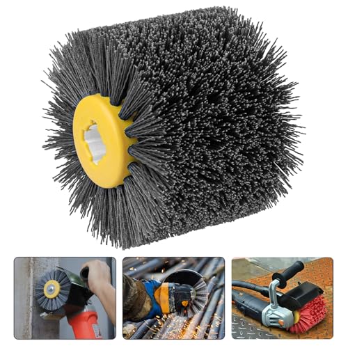 Shinboc 4.7 x 4 Inch Surface Conditioning Tool, 60 Grit Nylon Drawing Wheel - style: 60 Grit