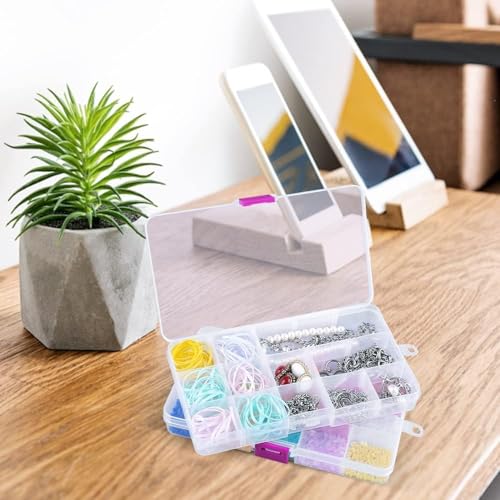 Opret Bead Organizer 15 Grids 8 Pack for Crafts - color: 8 pcs, transparent