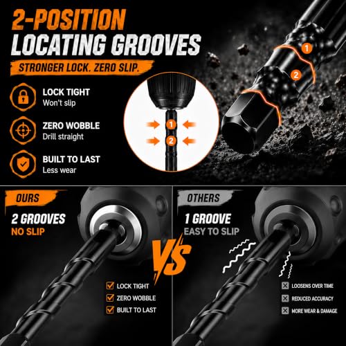 10Pcs Wide-Tip Masonry Drill Bit Set & Concrete Drill Bit Set, 5/32"-1/2" - size: 10 Pcs 5/32"-1/2" Masonry Drill Bit Set