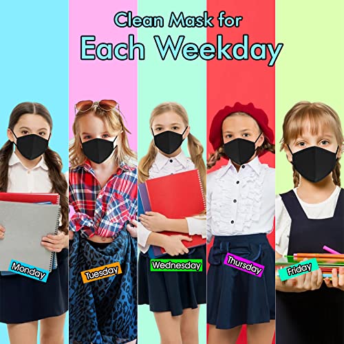 comfso Black Cloth Face Masks for Adults Washable Fabric XL Large Reusable - style: Medium for Teens 10+/Small Face Adult
