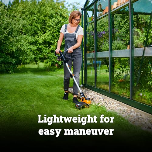 WORX 20V 12" 2-in-1 Cordless String Trimmer & Electric Lawn Edger, WG163 - style: 2 in 1 Trimmer w/(2) Batteries & 0.4 Ah Charger